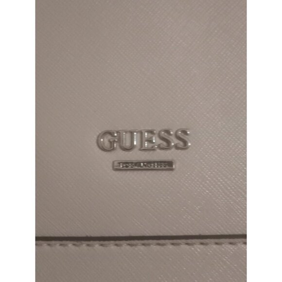 Women's GUESS Los Angeles Shoulder Bag Logo Side Tan Pink Rare Find! - Picture 3 of 13